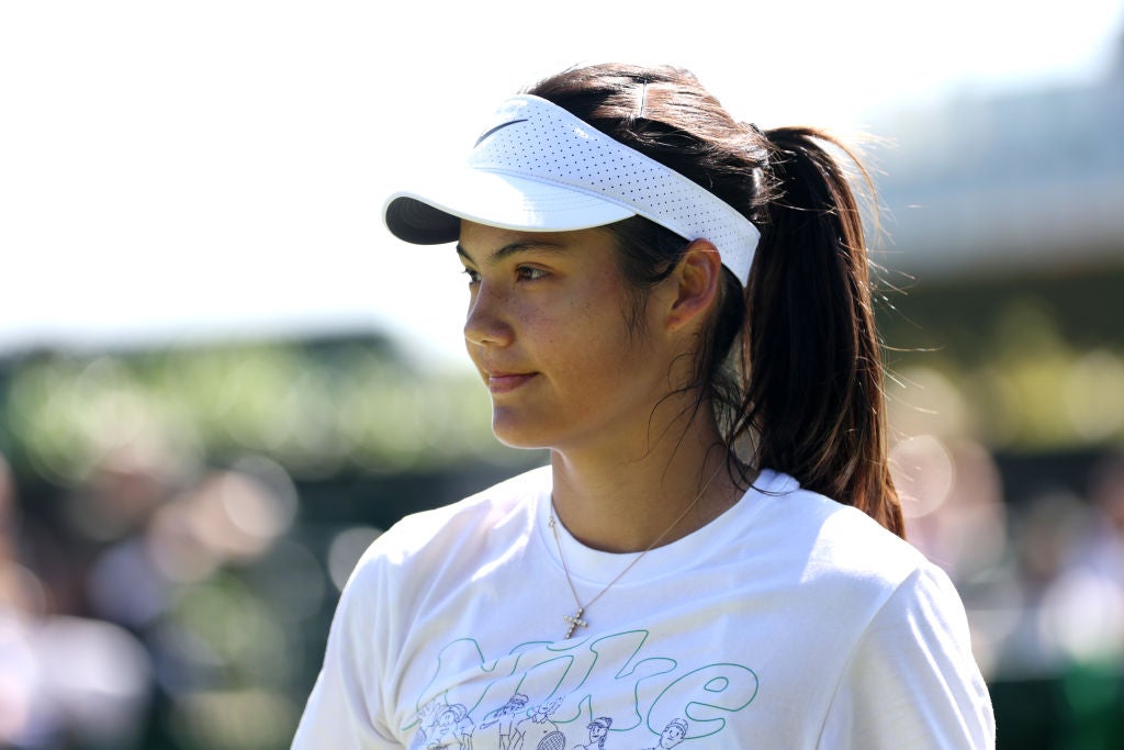 Emma Raducanu is back at Wimbledon having missed last year due to injury