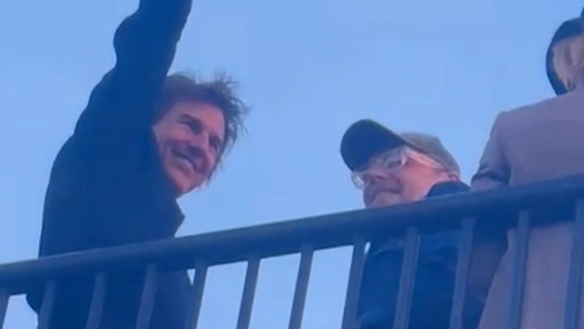 Watch: Tom Cruise and Simon Pegg enjoy Glastonbury crowd singalong