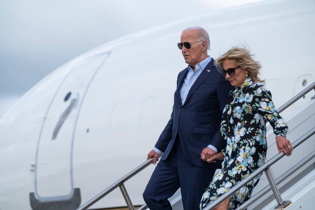 <p>Joe Biden – seen here with his ‘Flotus’, Dr Jill – will give a ‘make-or-break’ interview on US television </p>