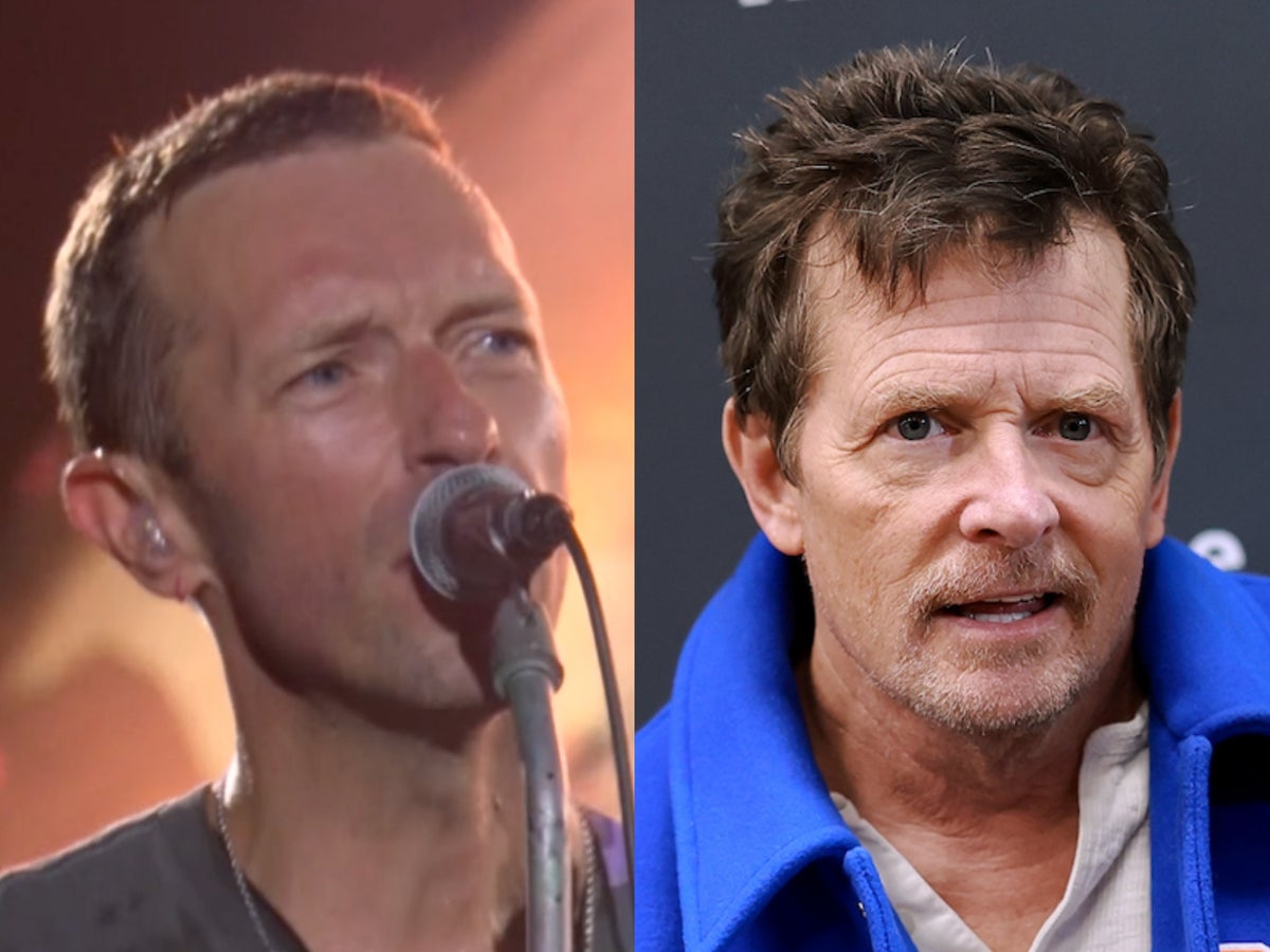 The sweet reason Coldplay played with Michael J Fox at Glastonbury