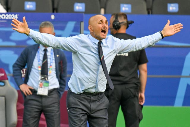 <p>Italy manager Luciano Spalletti seemingly had no answers to the issues his side faced </p>
