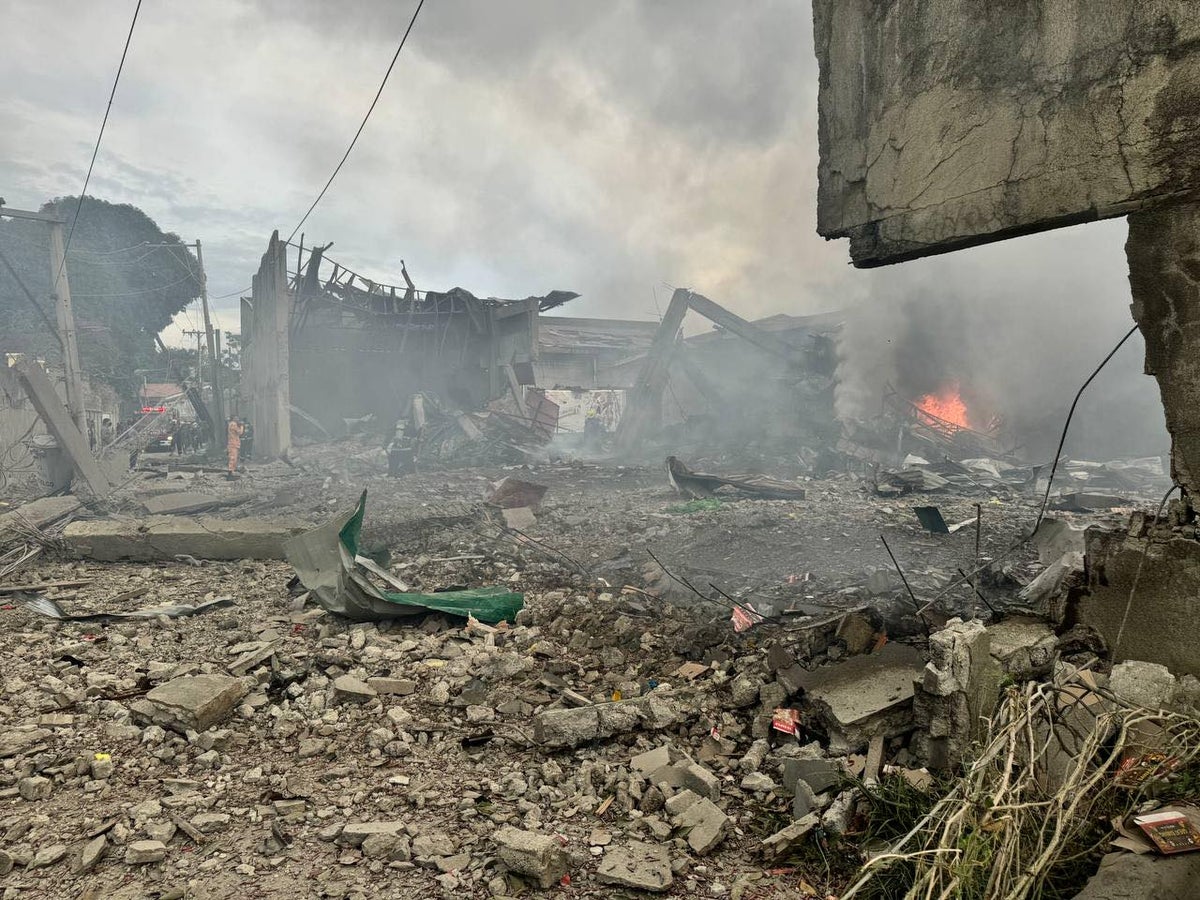 Philippines firecracker depot blast leaves five dead and dozens injured