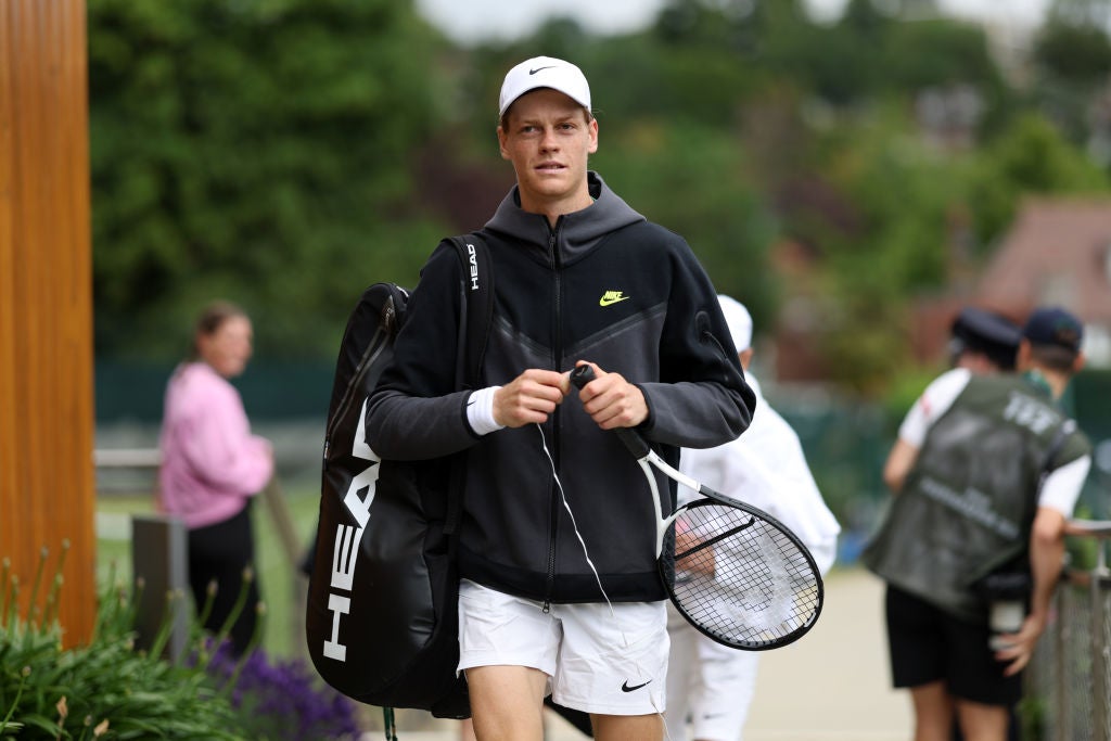 Jannik Sinner arrives at the All England Club as the men’s No 1