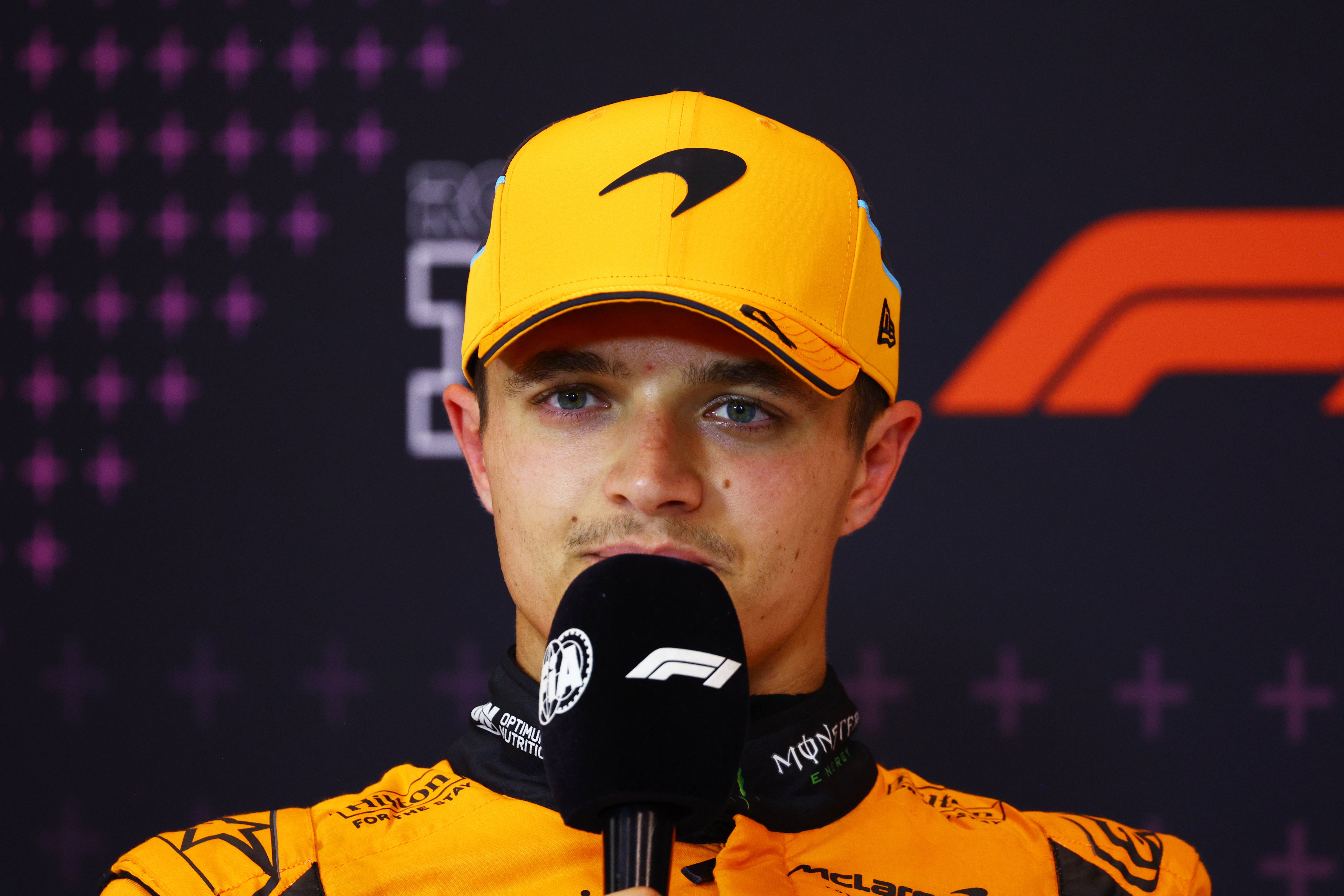 Lando Norris was unhappy with Max Verstappen’s defence during their tussle in Austria