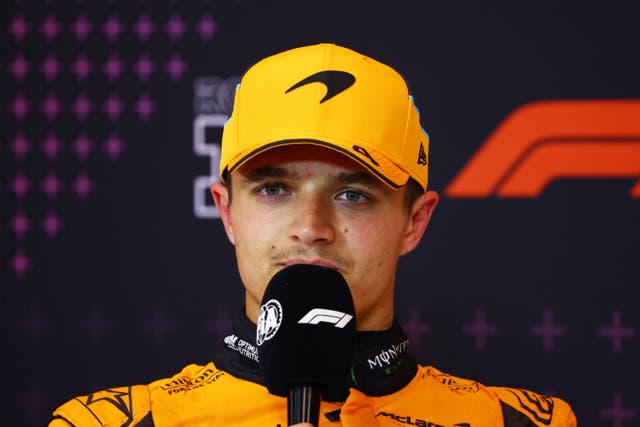 <p>Lando Norris was unhappy with Max Verstappen’s defence during their tussle in Austria  </p>