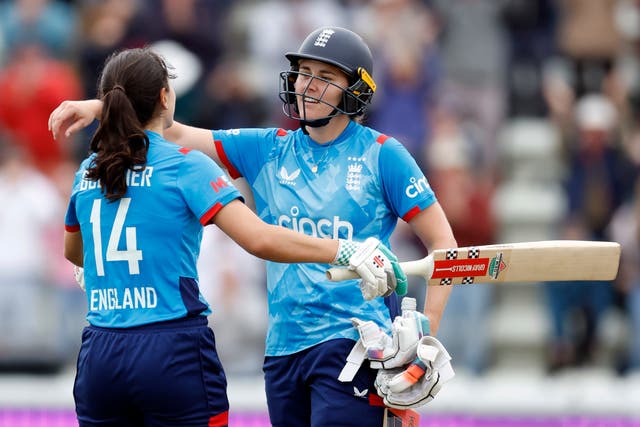<p>Maia Bouchier’s century helped England to a superb win </p>