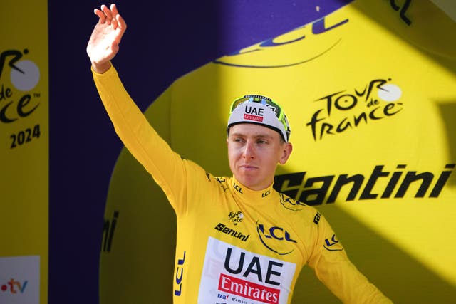 <p>Tadej Pogacar is the new leader of the Tour de France </p>