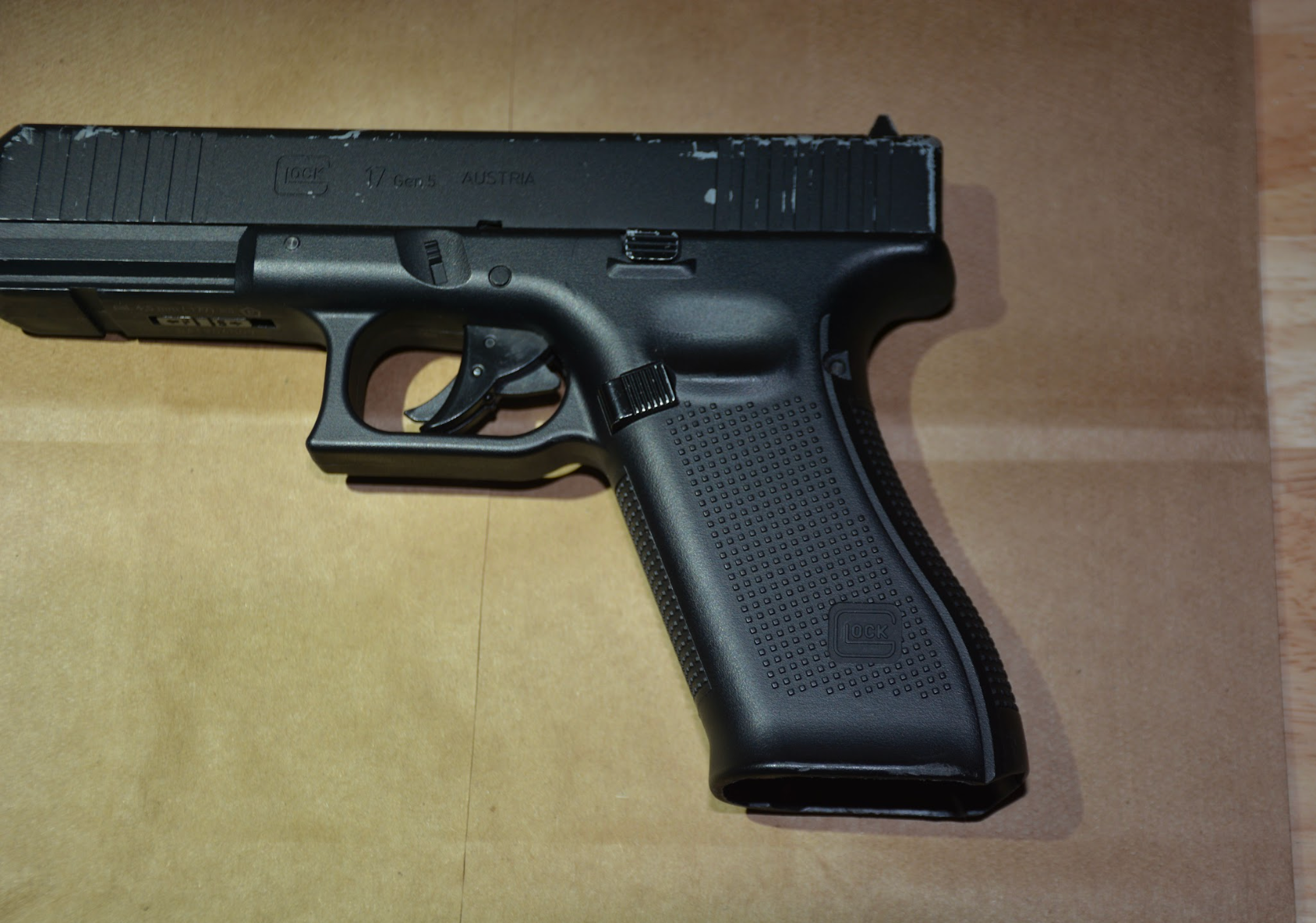 The replica handgun police recovered from the scene