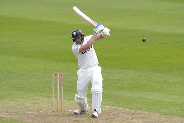 Surrey’s Jamie Smith blasted a hundred against Essex ahead of his forthcoming England debut (John Walton/PA)
