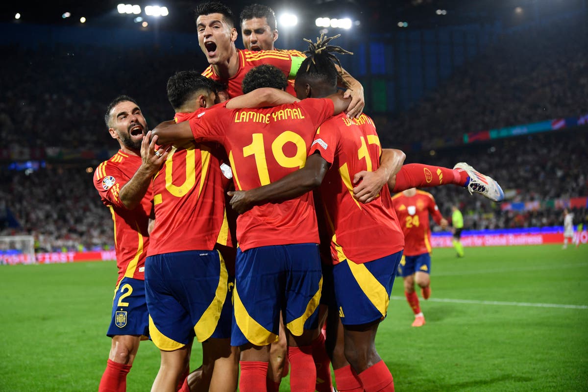 Spain v Germany TV channel, time and how to watch Euro 2024 online