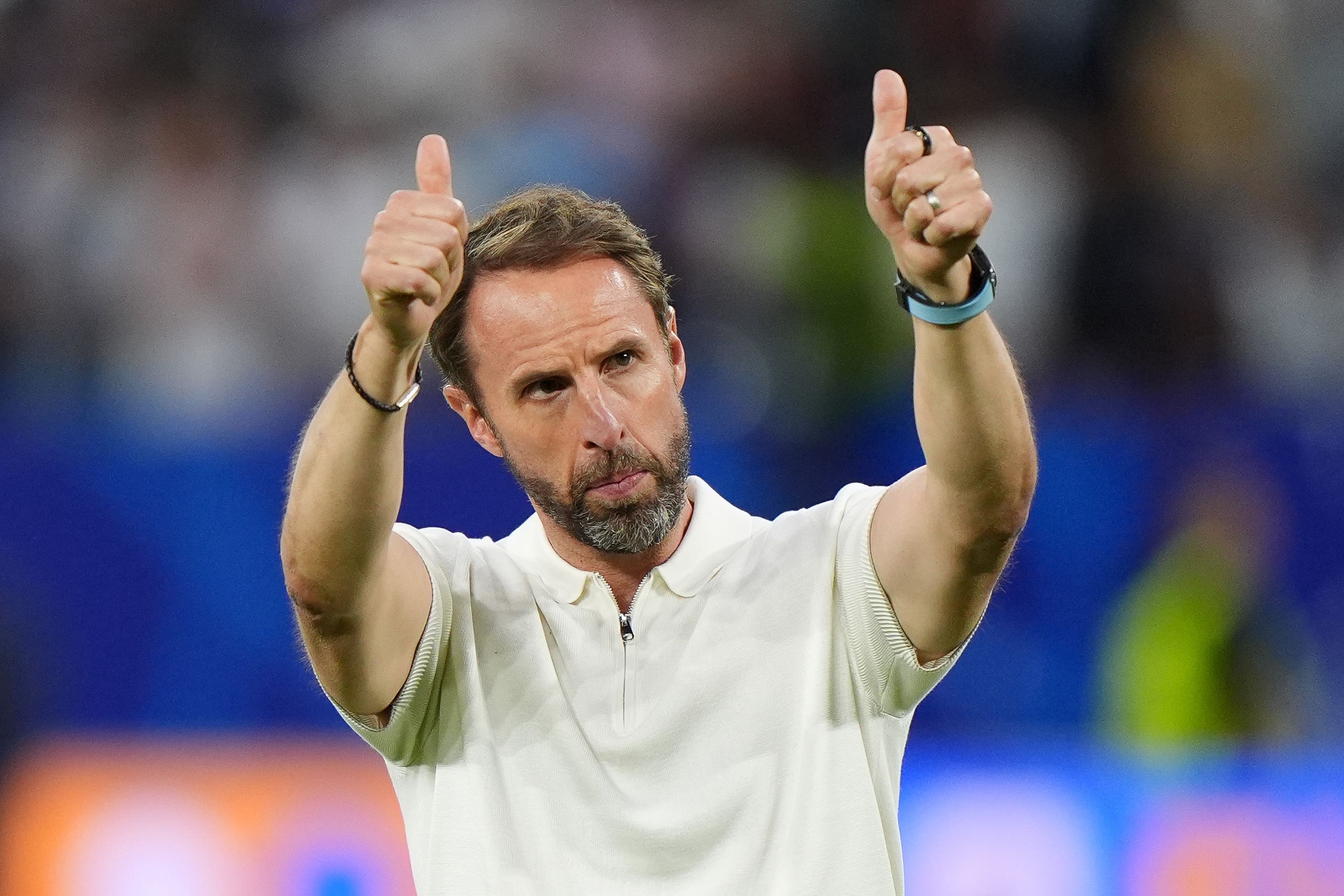 England manager Gareth Southgate saw his side beat Slovakia to each the Euro 2024 quarter-finals (Bradley Collyer/PA)