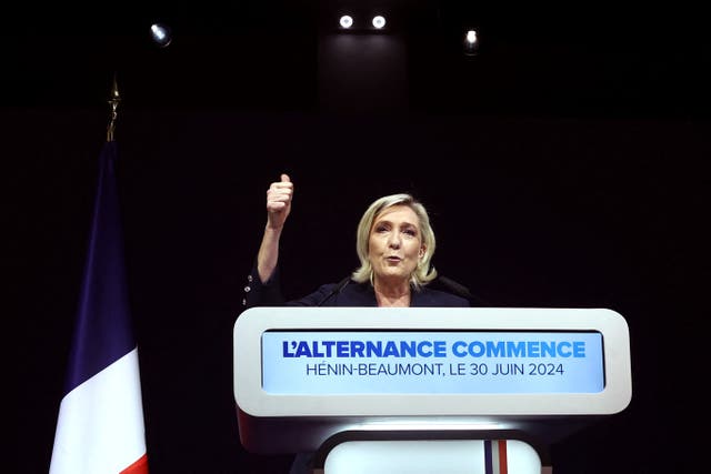 <p>Marine Le Pen’s warned her supporters not to be complacent </p>