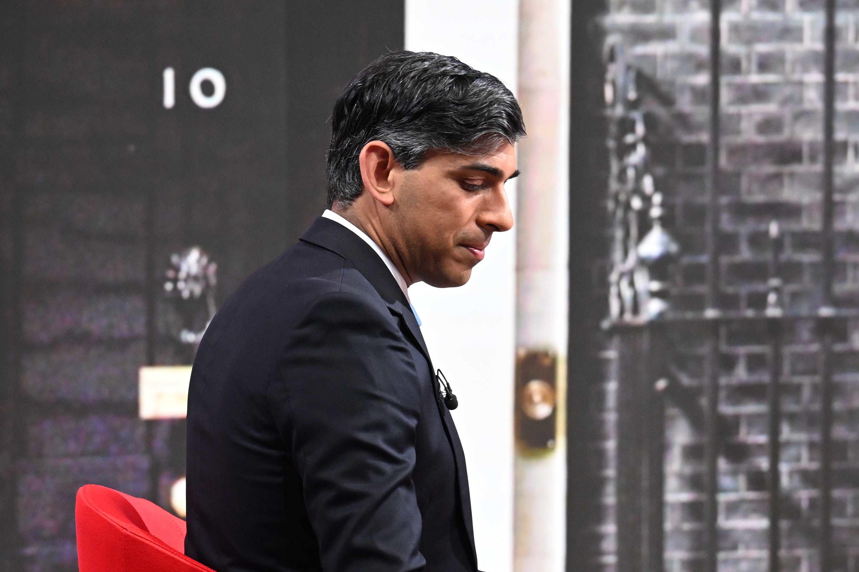 Prime Minister Rishi Sunak appearing on the BBC 1 current affairs programme, Sunday With Laura Kuenssberg (PA)