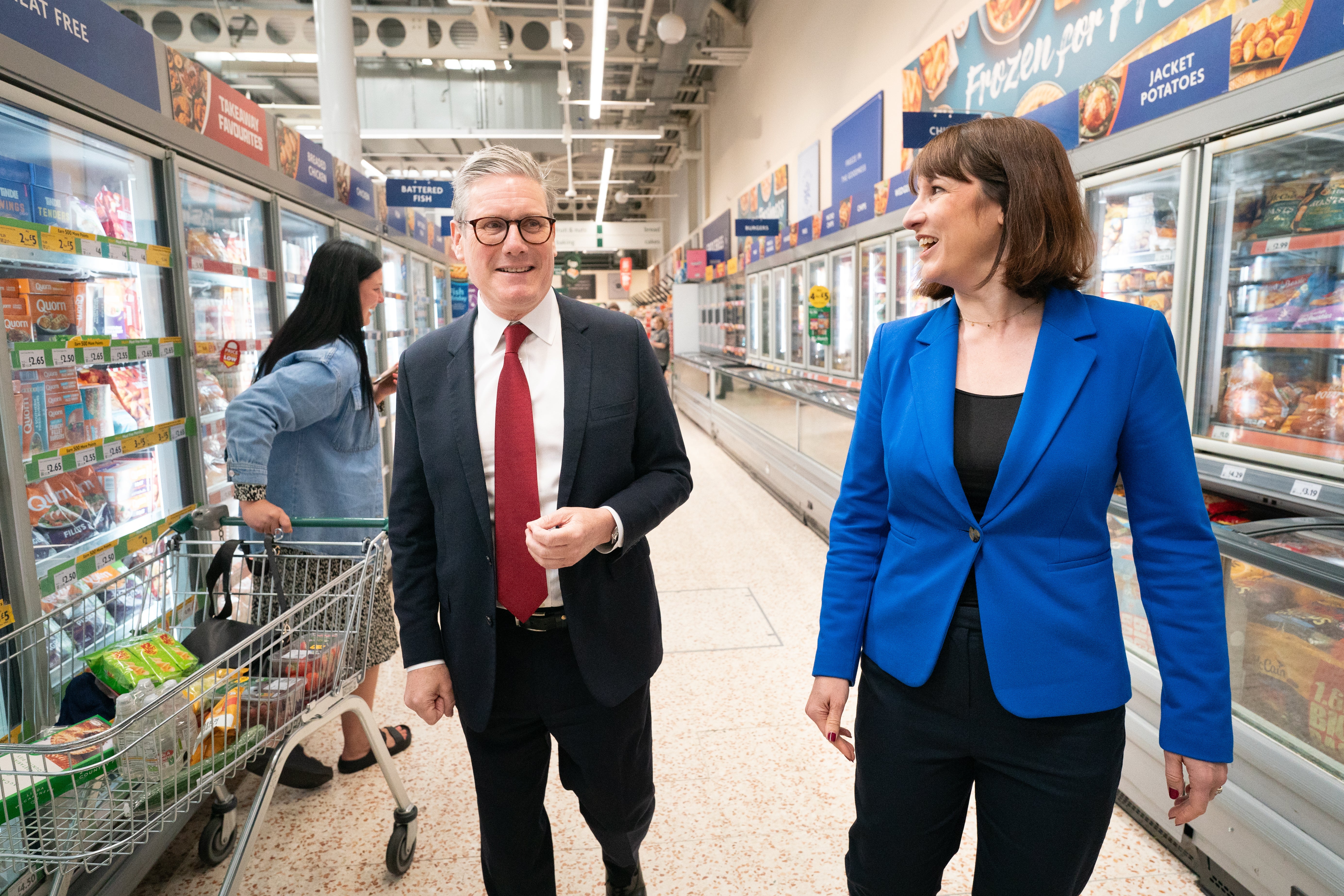 Labour Party leader Sir Keir Starmer and shadow chancellor Rachel Reeves (Stefan Rousseau/PA)