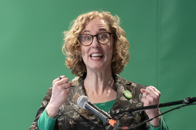 Lorna Slater, the co-leader of the Scottish Greens (Jane Barlow/PA)