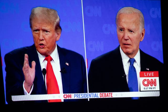<p>Biden vs Trump presidential debate </p>