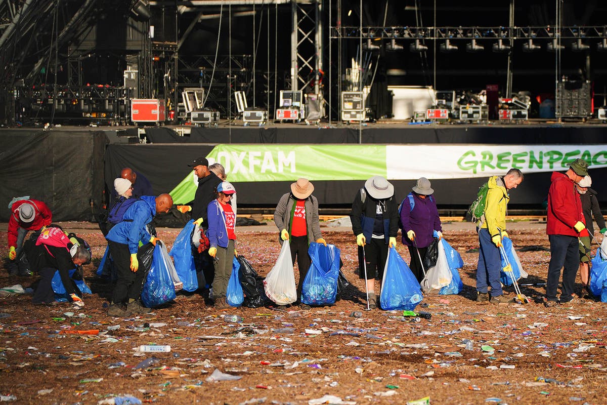 Glastonbury 2024: Massive cleanup operation gets underway at Worthy Farm
