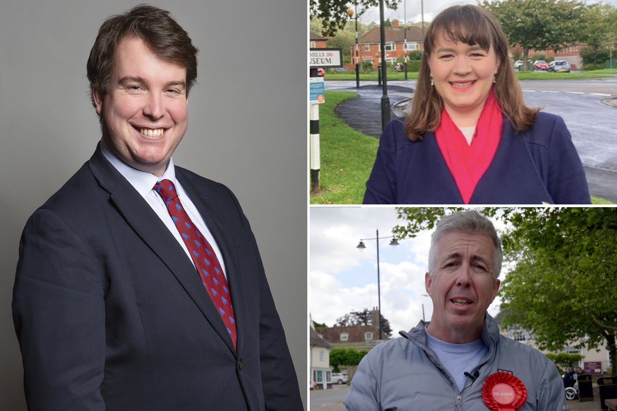 (From left to bottom right) Craig Williams and Laura Saunders had the support of the Tory Party withdrawn, and Kevin Craig lost the backing of Labour
