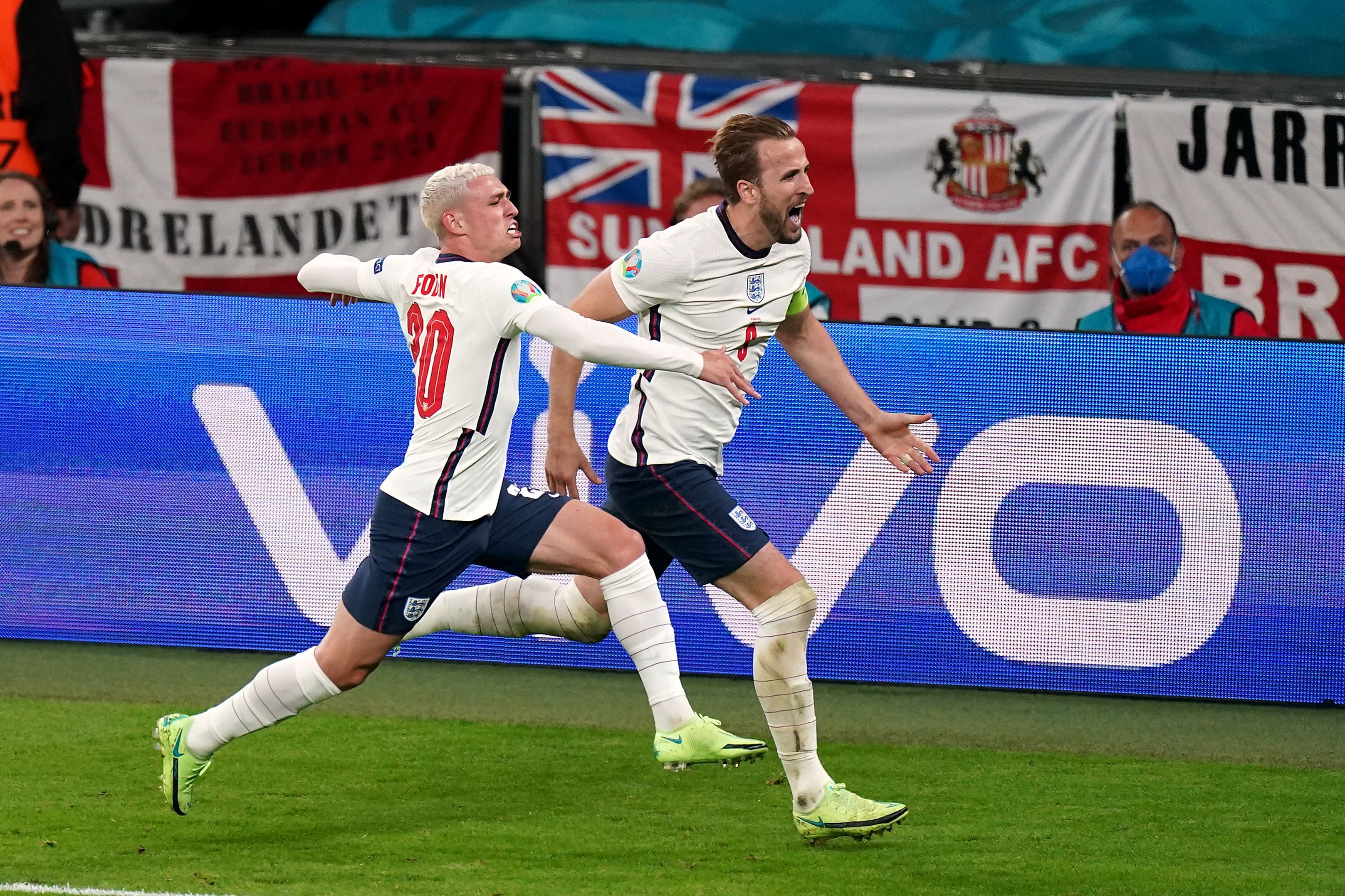 Harry Kane scored a memorable goal for England in the Euro 2020 semi-final (Mike Egerton/PA)