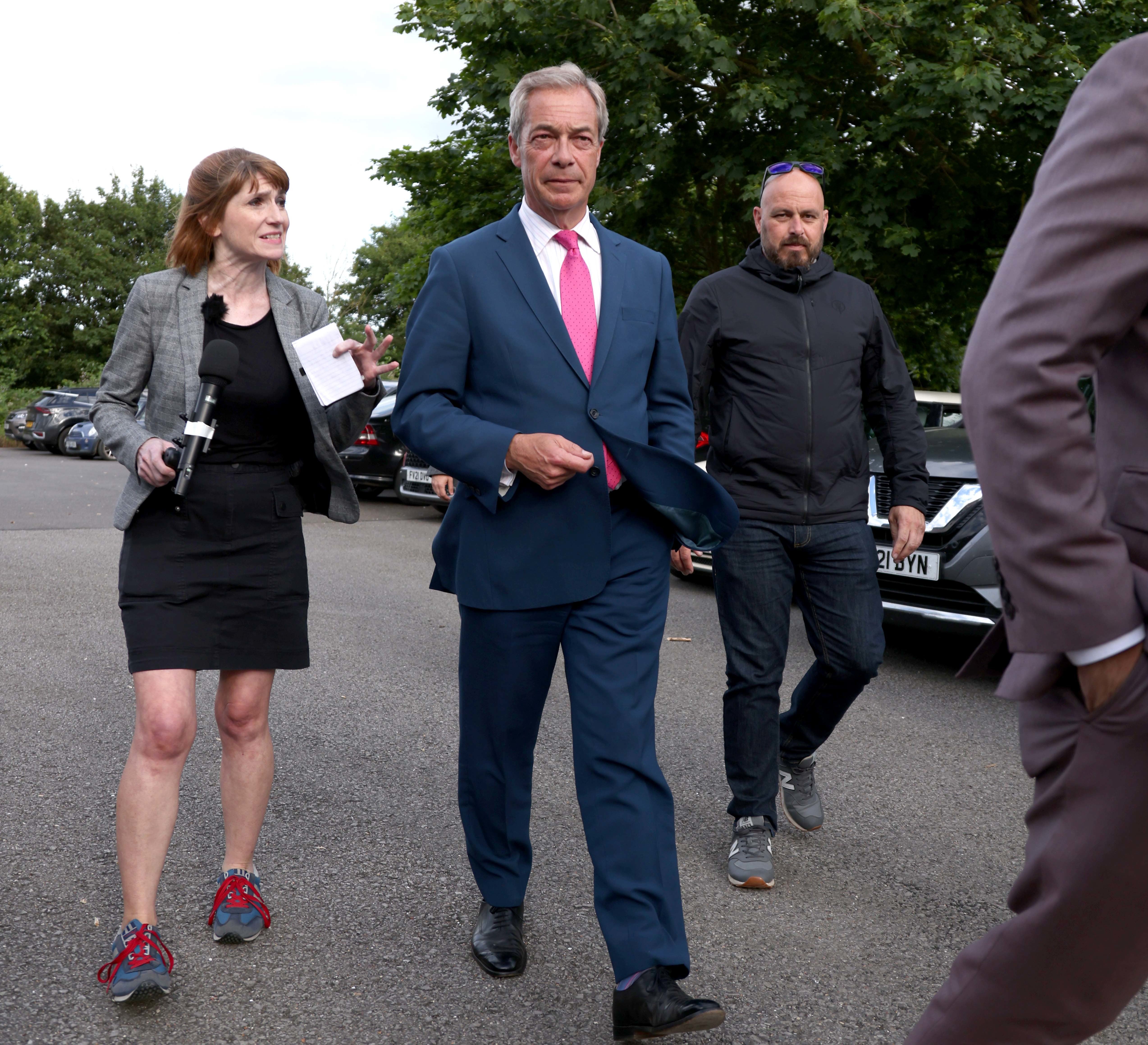 Reform UK Leader Nigel Farage said his party was a ‘start-up’ (Paul Marriott/PA)
