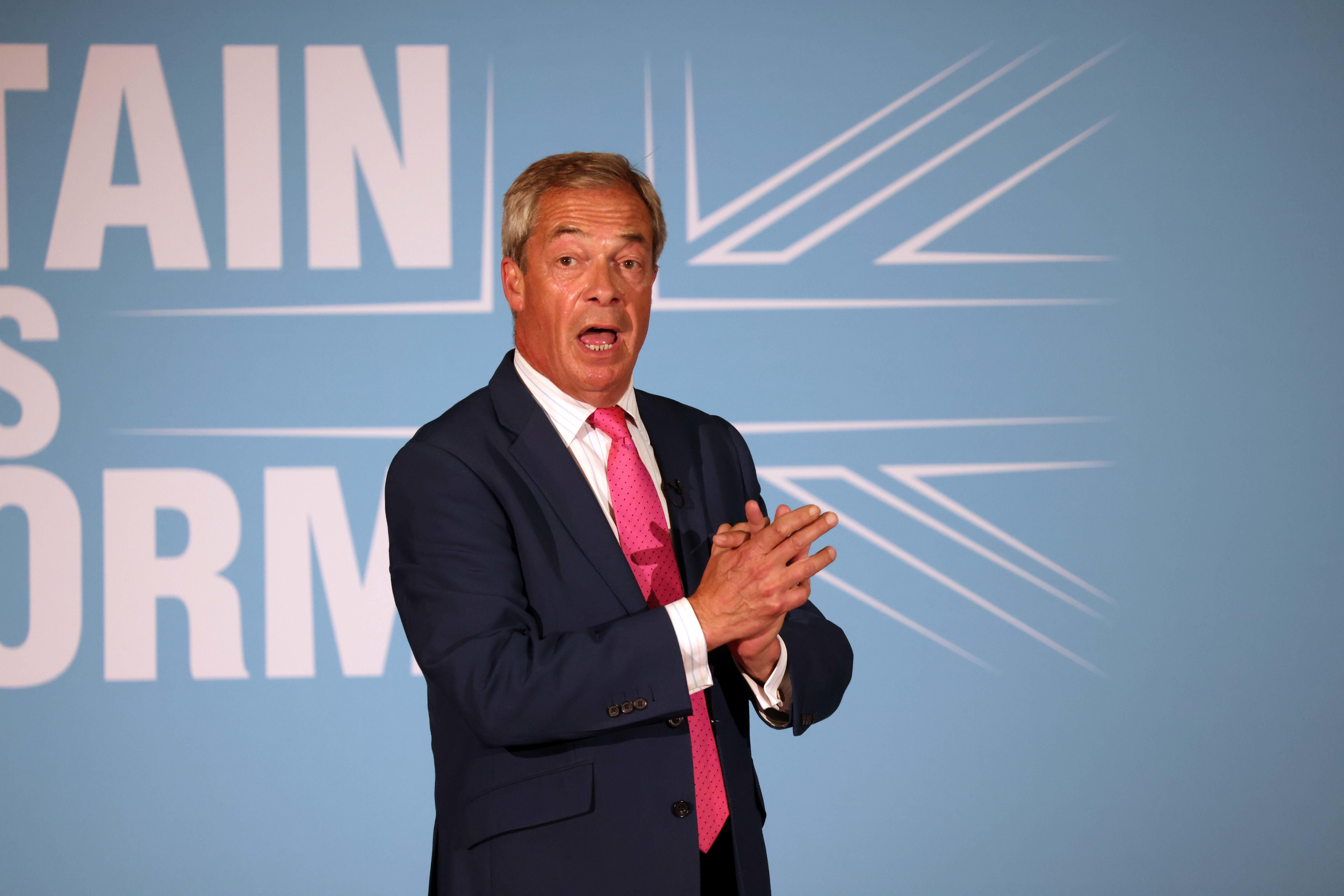 Reform UK Leader Nigel Farage said there were ‘a few bad apples’ (PA)