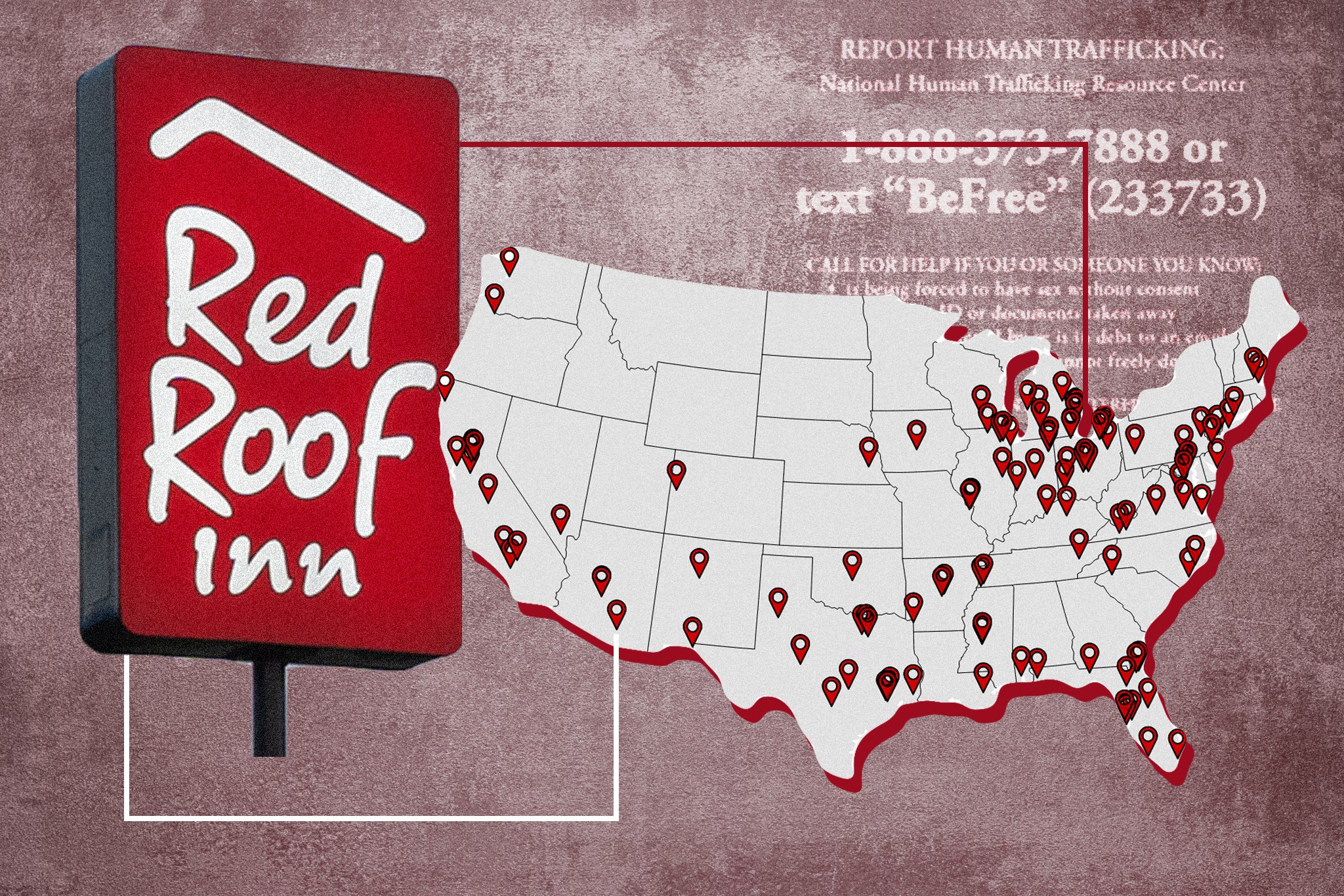 Sex trafficking victims have named 115 different Red Roof Inn locations across 39 states as locations where they were allegedly trafficked.