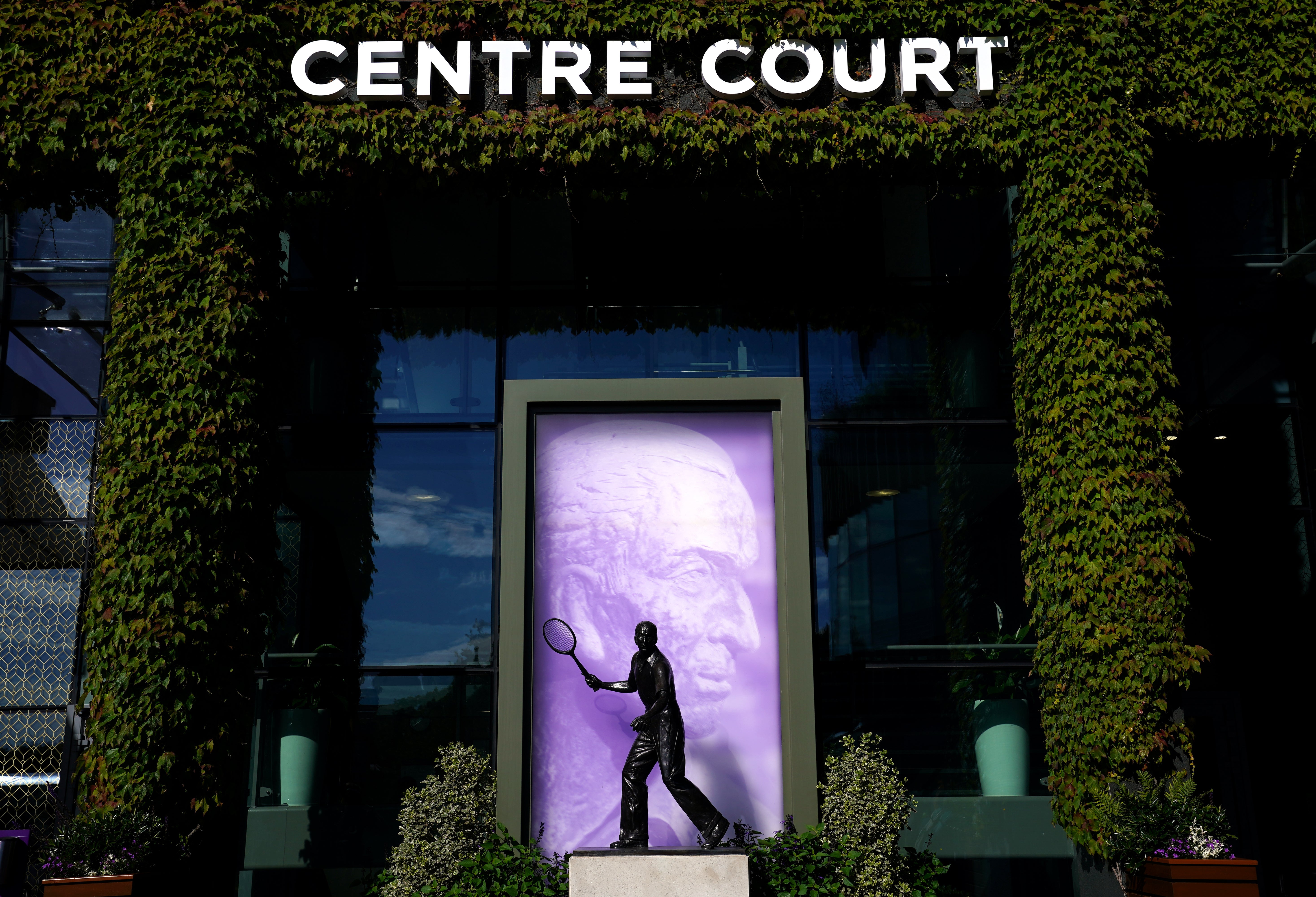 The Fred Perry statue outside Centre Court (John Walton/PA)