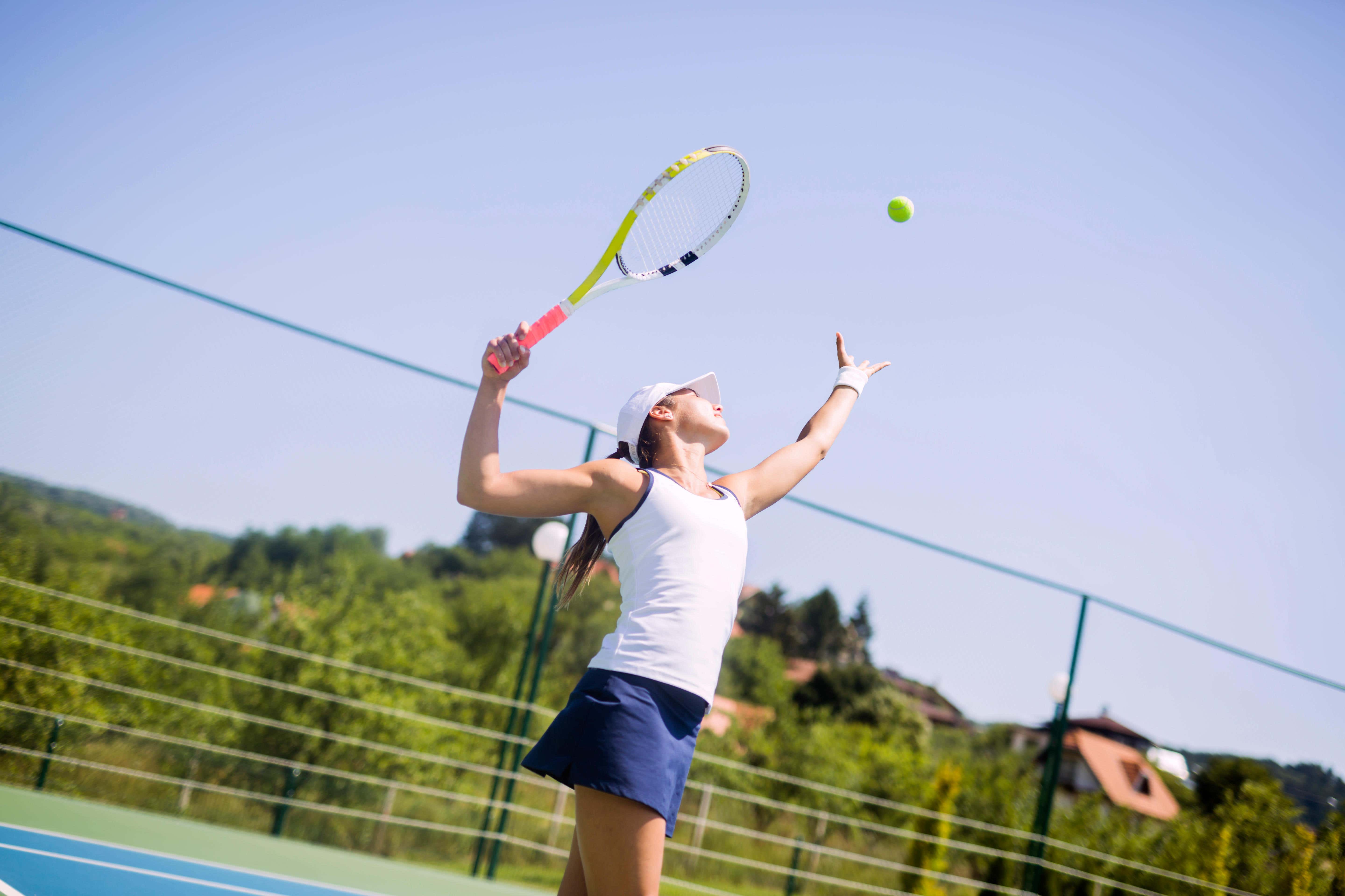 Practise makes perfect when it comes to tennis serves (Alamy/PA)