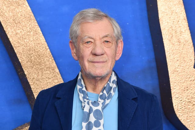 Sir Ian McKellen fell from the stage during a performance of Player Kings (Matt Crossick/PA)