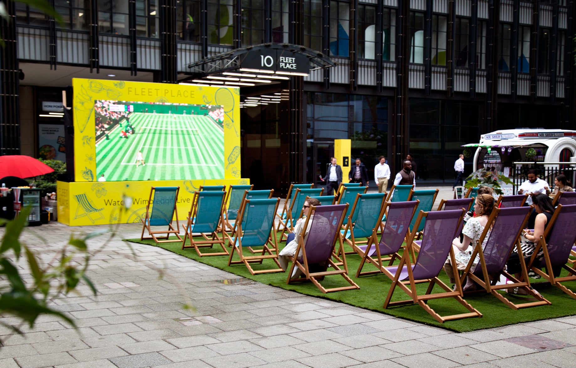 The Fleet Street Quarter is serving up tennis al fresco