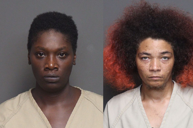 <p>Lashanda Wilder (left) and Johnna Lowe (right) have been arrested in connection to the death of an eight year old boy</p>