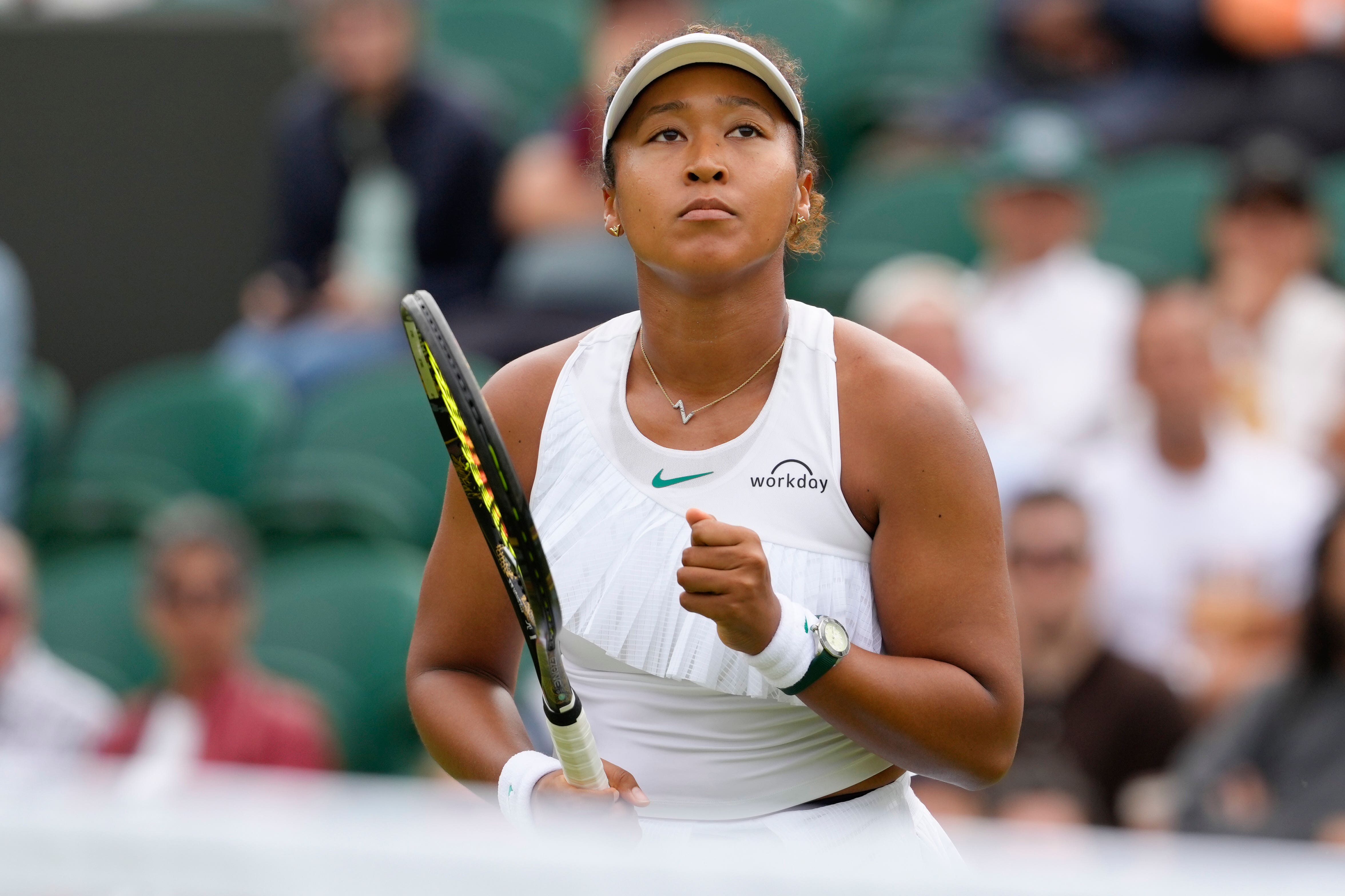 Naomi Osaka progressed into the second round of Wimbledon with victory over Diane Parry (AP Photo/Kirsty Wigglesworth)