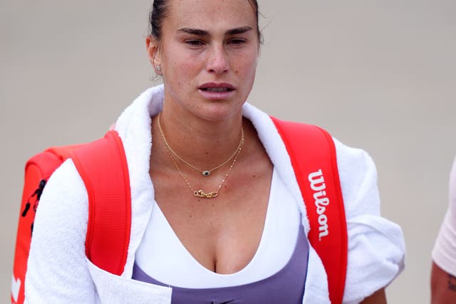 Aryna Sabalenka was forced to withdraw from Wimbledon hours before her first round match (John Walton/PA)