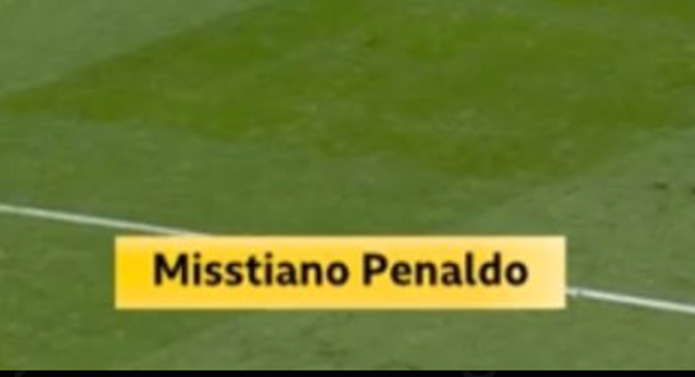 <p>The BBC labelled Cristiano Ronaldo’s penalty replay ‘Misstiano Penaldo’</p>