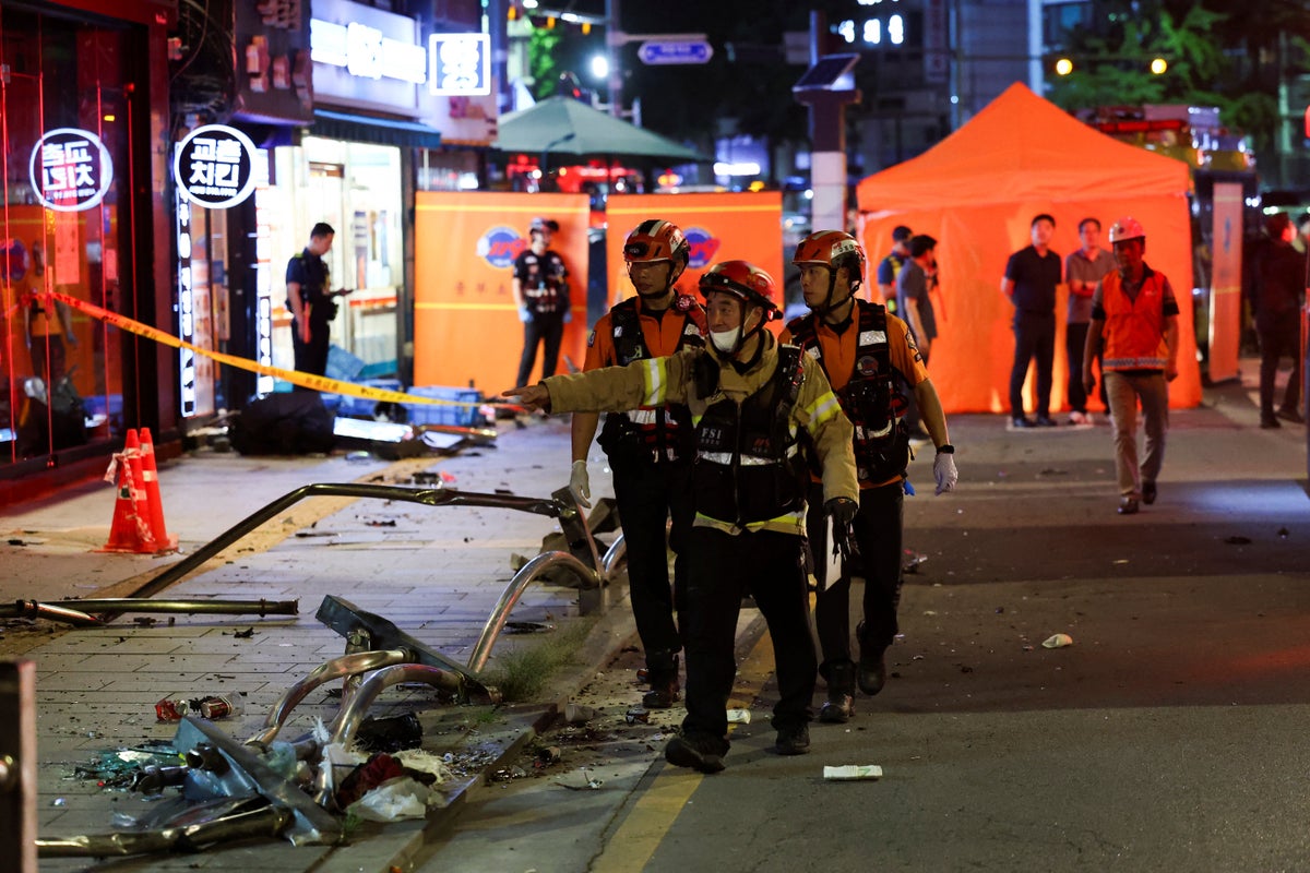Car ploughs into crowd in Seoul killing at least nine people