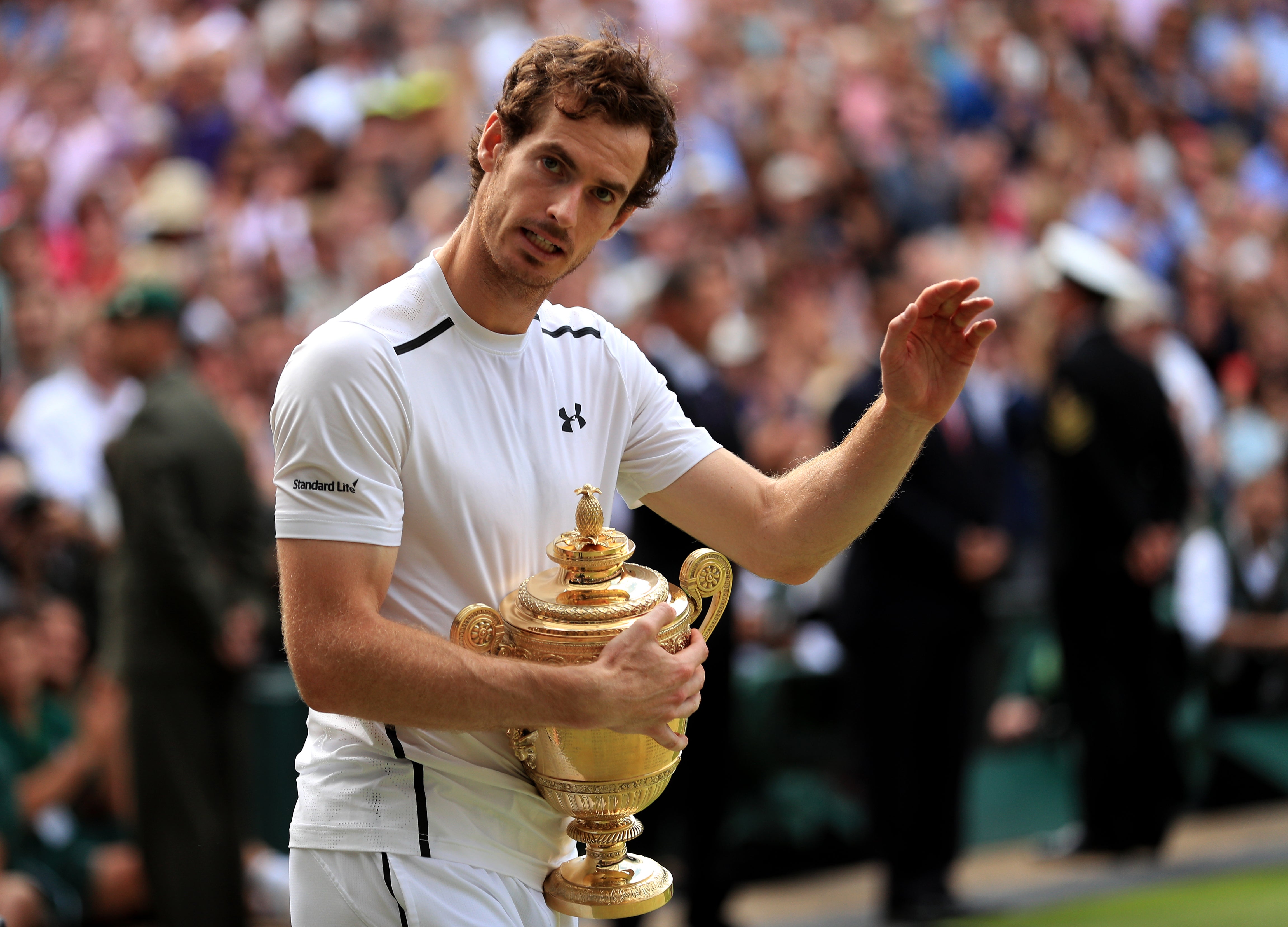 Two-time champion Andy Murray could shortly be waving goodbye to Wimbledon (Adam Davy/PA)