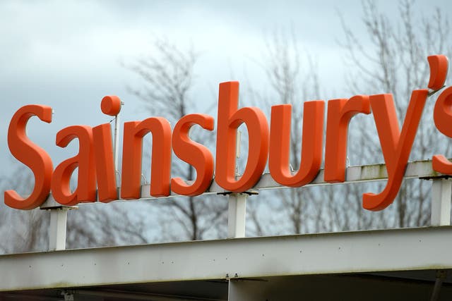 Sainsbury’s has notched up a rise in first-quarter sales (Andrew Matthews/PA)