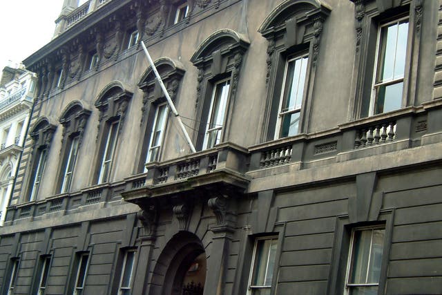 <p>The Garrick Club Building in Covent Garden, London</p>