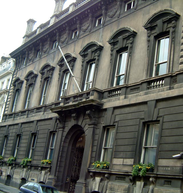 <p>The Garrick Club Building in Covent Garden, London</p>