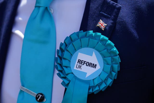 Reform has been plagued by concerns about the views and opinions of several of its candidates (PA)