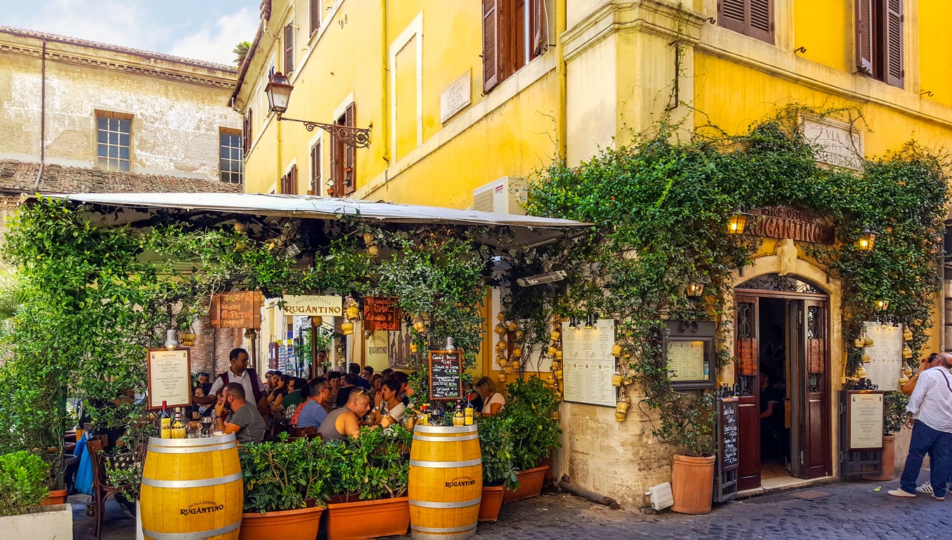 The Trastevere district of Rome offers a vast number of culinary delights