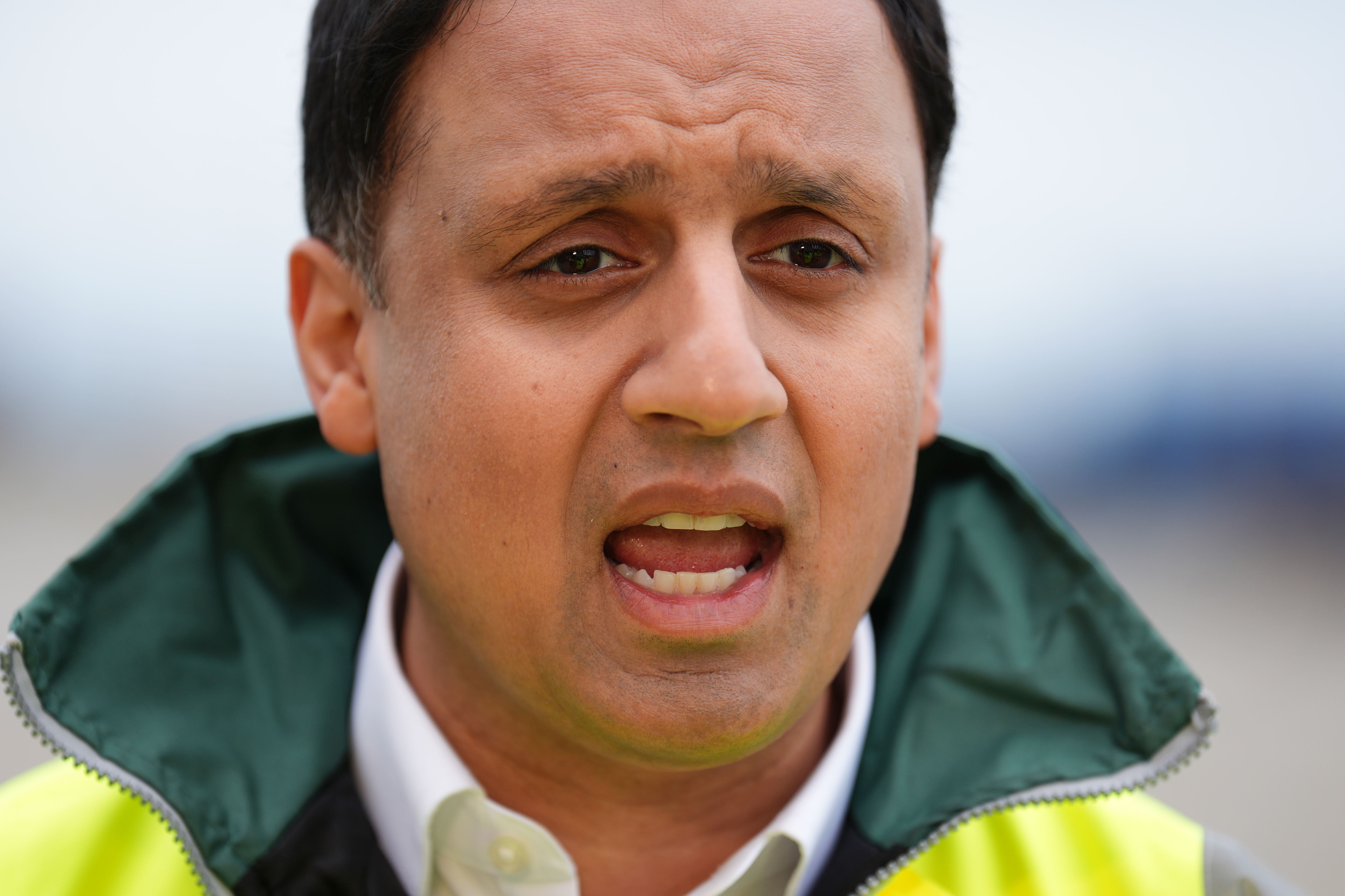 Scottish Labour leader Anas Sarwar said he will only call on voters to back his party (Andrew Milligan/PA)