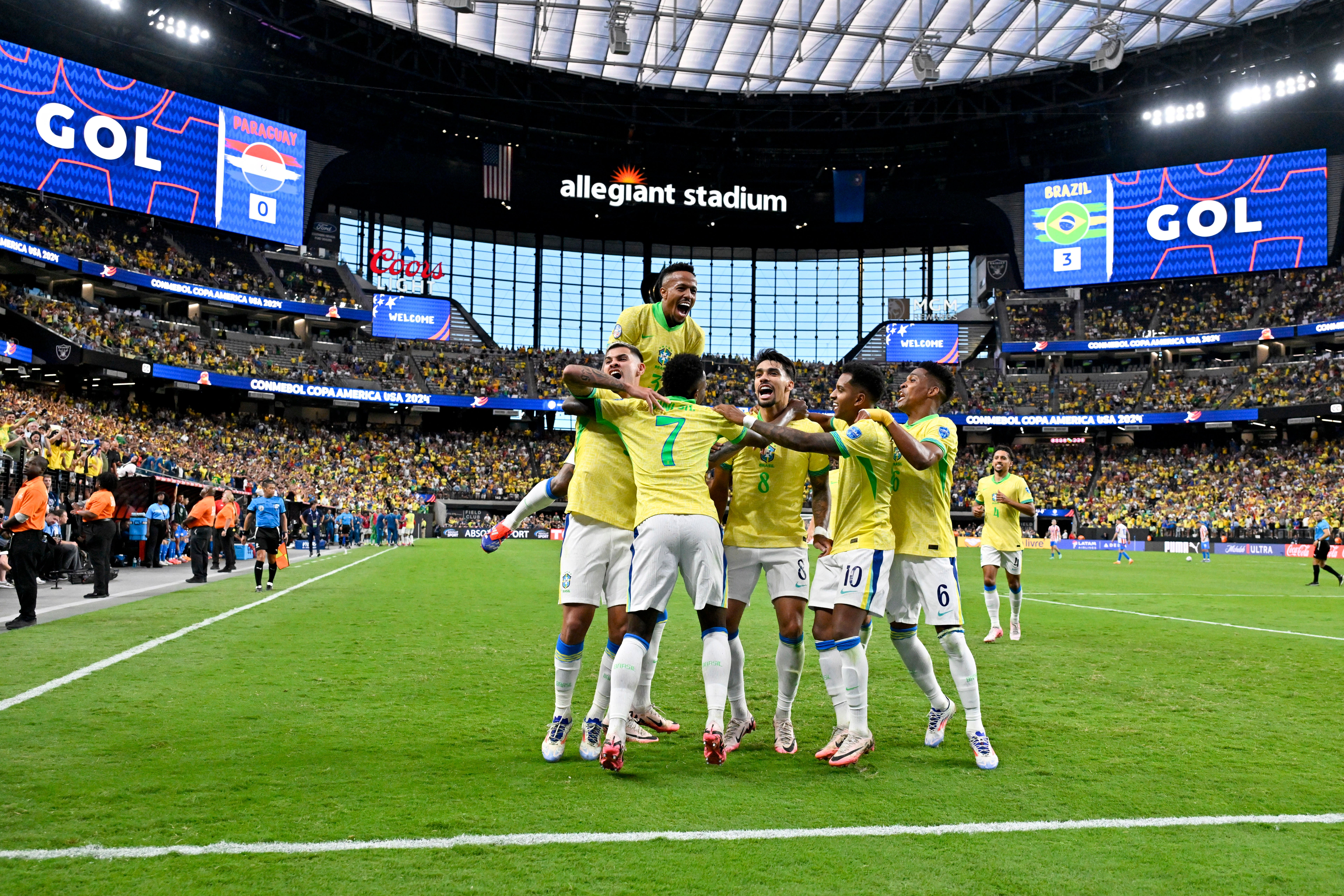 Brazil are through to the quarter-finals of the Copa America