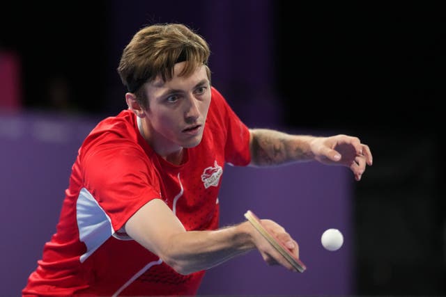 Liam Pitchford will become the first British table tennis player to compete at four Olympic Games in Paris (Tim Goode/PA)