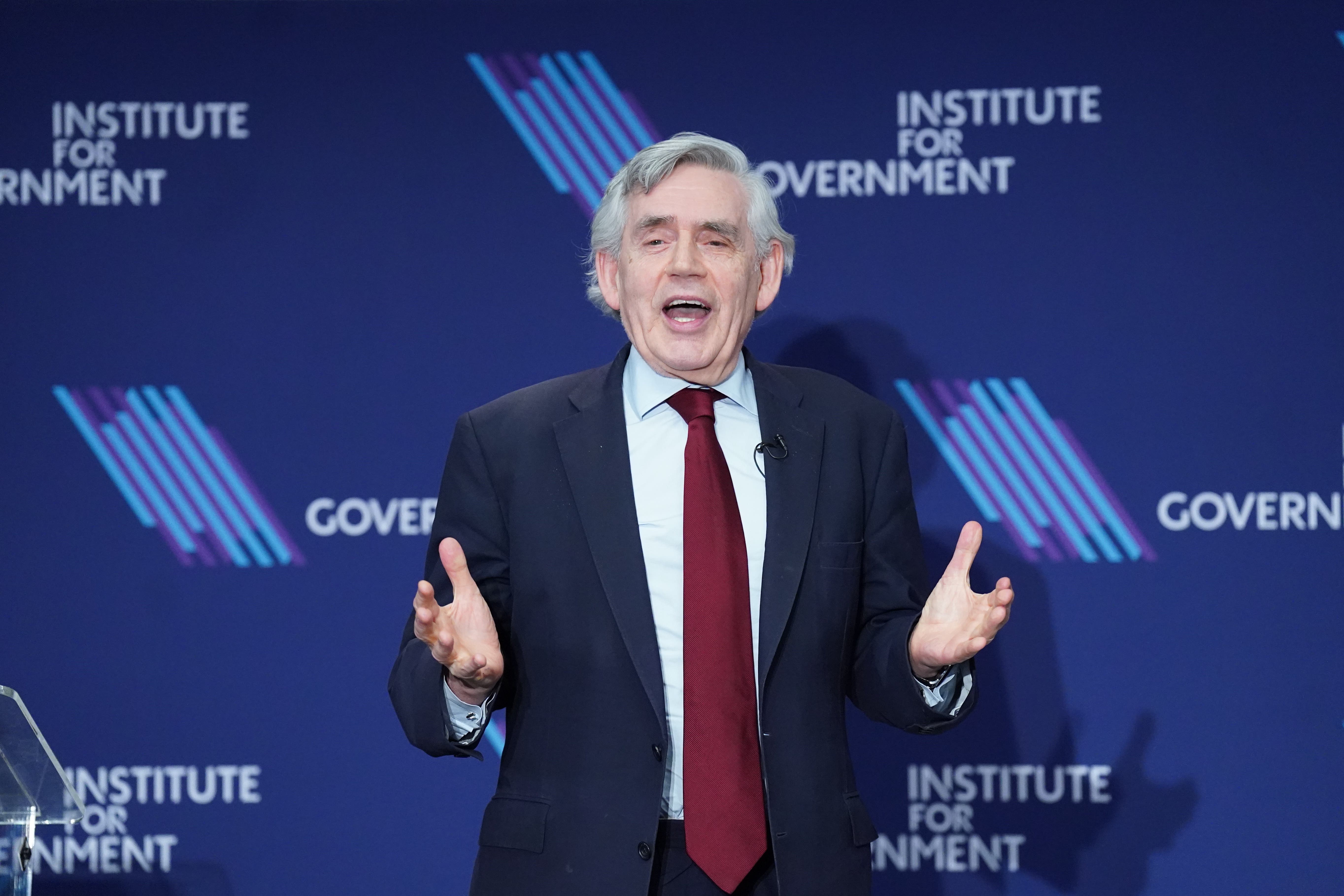 Former prime minister Gordon Brown hit out at the SNP (Stefan Rousseau/PA)