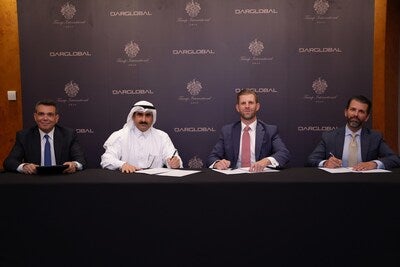Donald Trump Jr and Eric Trump sign a deal with Dar Global to build a Trump Tower in Jeddah, Saudi Arabia