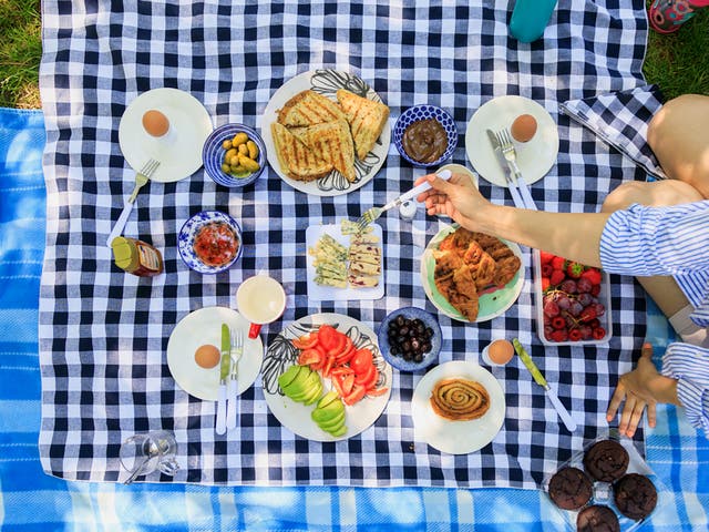 <p>A spread to impress: there’s no better time to pack a picnic and enjoy the great outdoors</p>