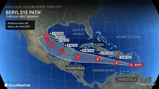 Mapped: Hurricane Beryl powers through Caribbean islands as Category 4 storm