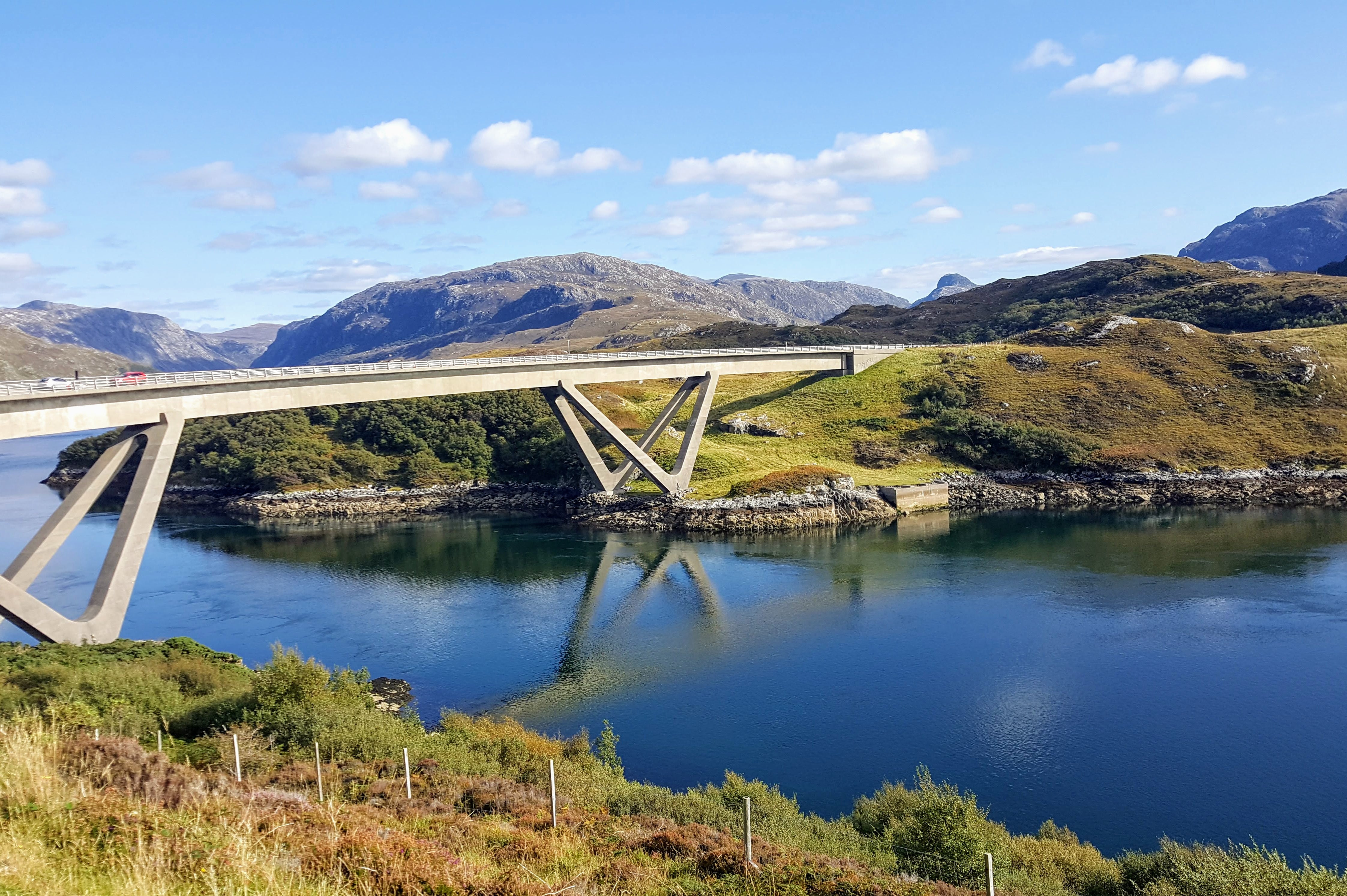 Taking your tyres to the NC500? Enjoy crossing the Kylesku Bridge