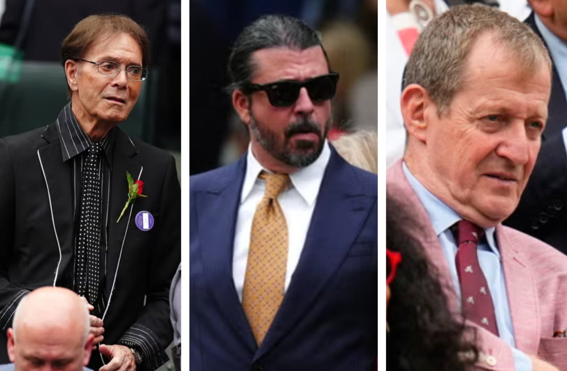 wimbledon, david attenborough, andy murray, carlos alcaraz, emma raducanu, from sir cliff richard to dave grohl: who’s who in the royal box on wimbledon day two?